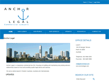 Tablet Screenshot of anchorlegal.com